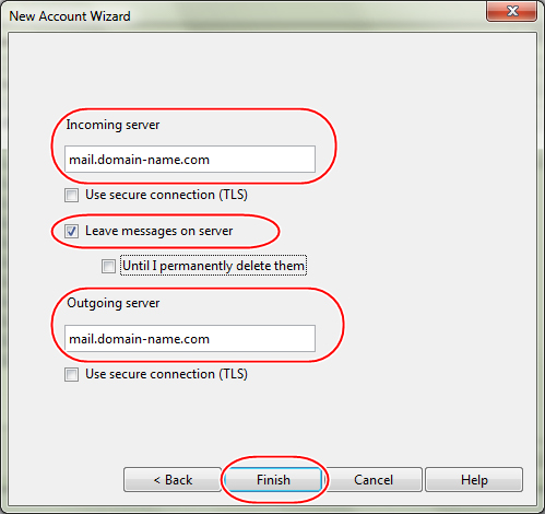 Opera Mail : Add Incoming Server