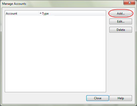 Opera Mail : add account